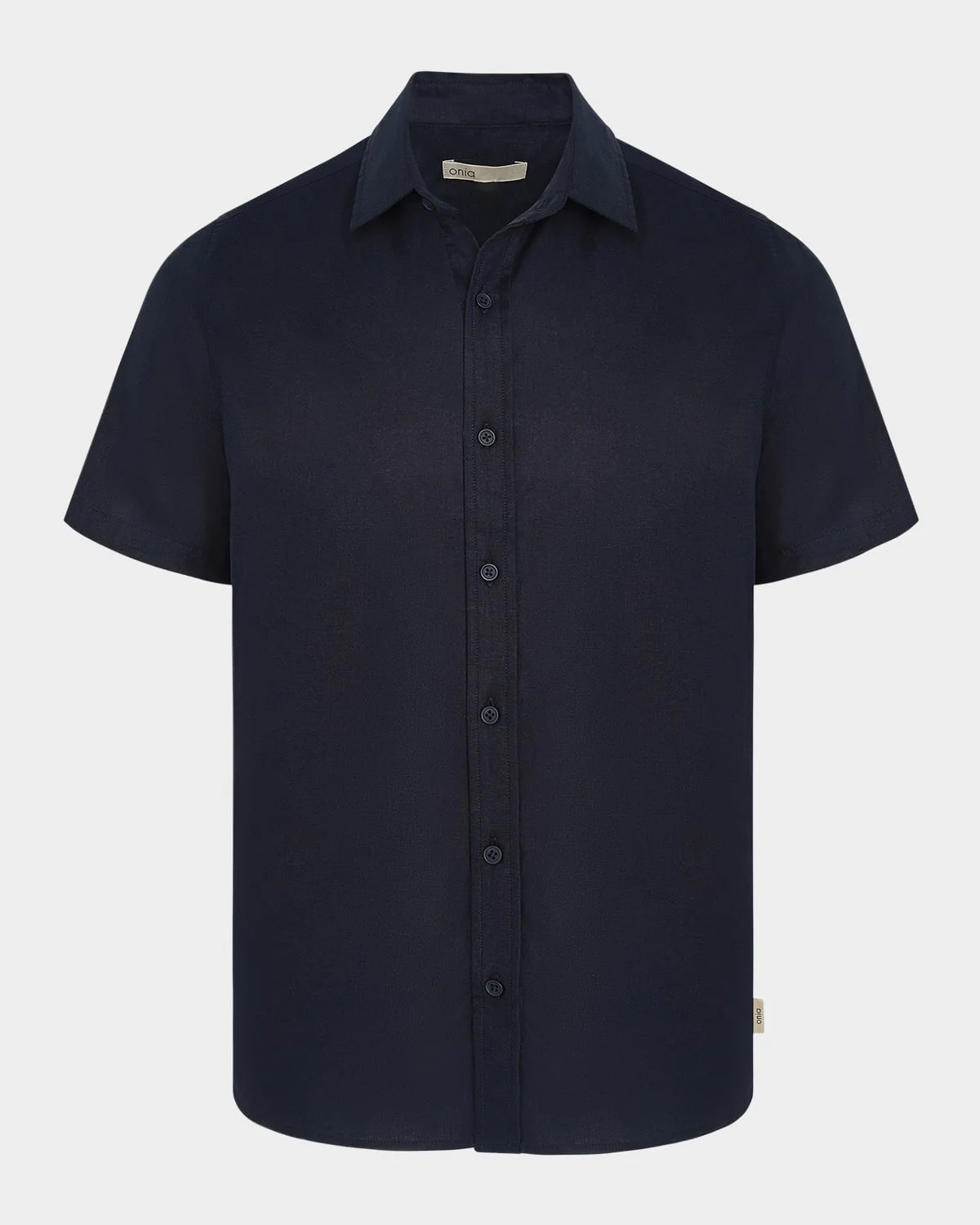 Men's Stretch Linen Short-Sleeve Shirt - 1