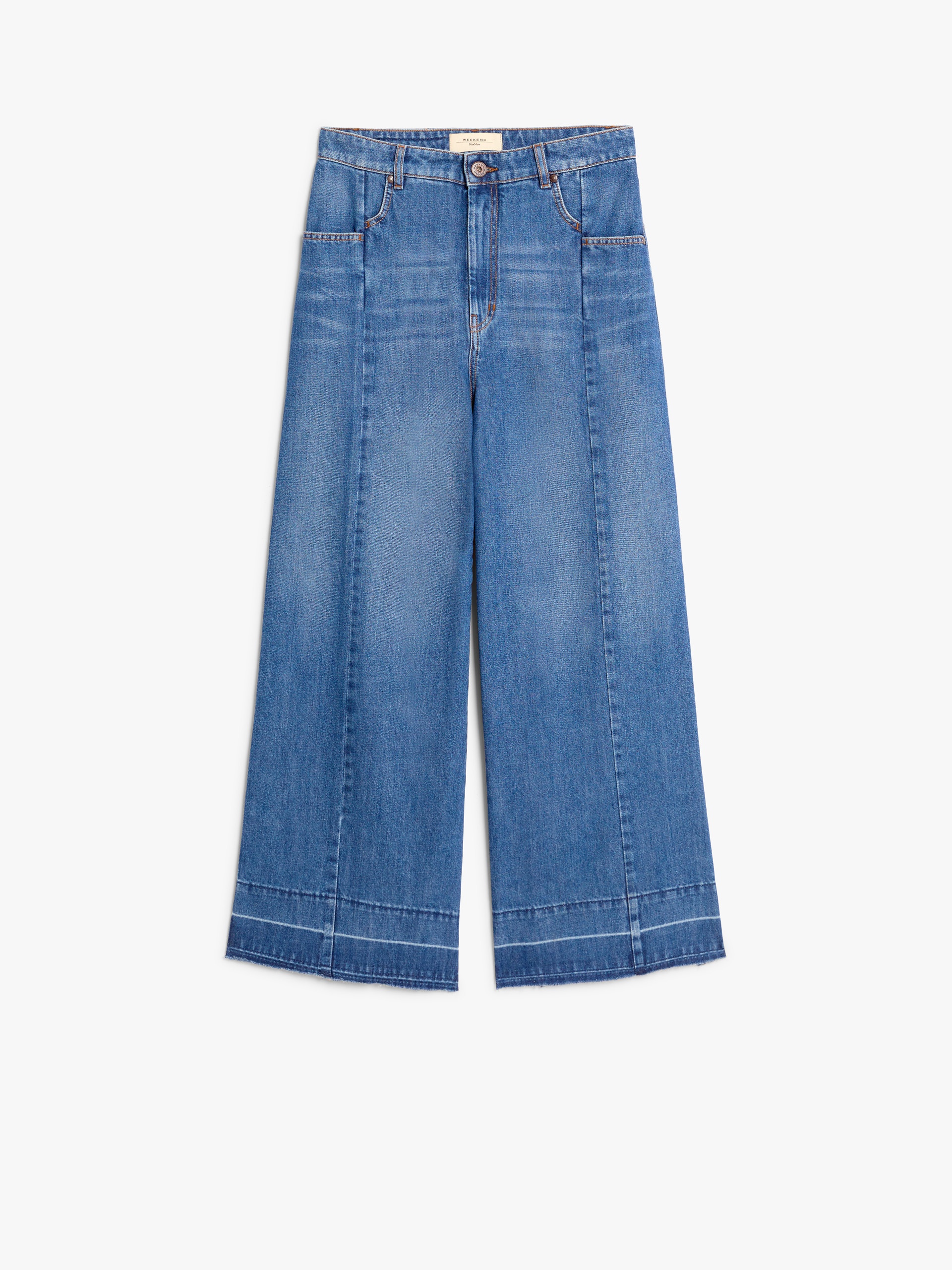 AGENDA Cotton denim wide jeans - 1