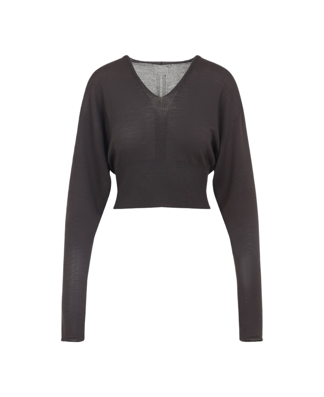 V Cropped Pullover - 1