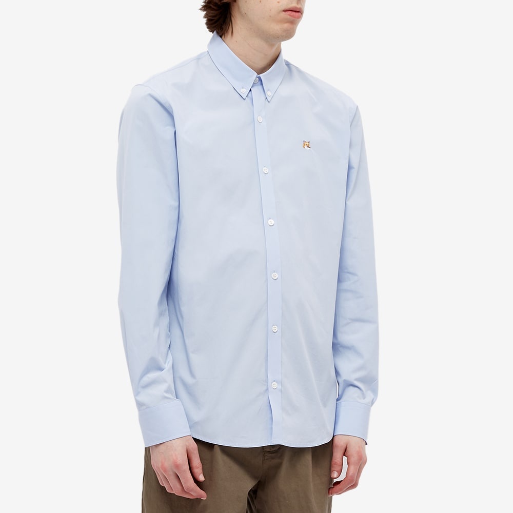 Maison Kitsuné Fox Head Embroidery Classic Shirt - 4