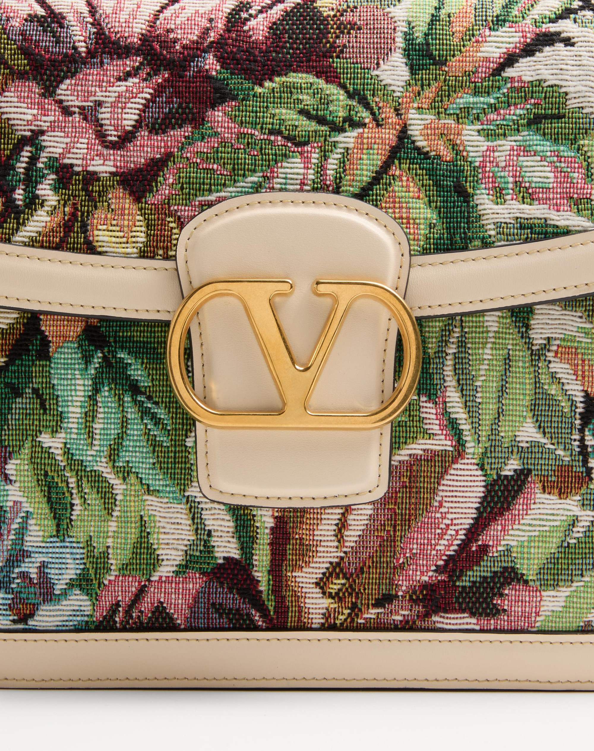 VALENTINO GARAVANI 9TO5 SHOULDER BAG IN VOYAGE IMAGINAIRE JACQUARD FABRIC - 6