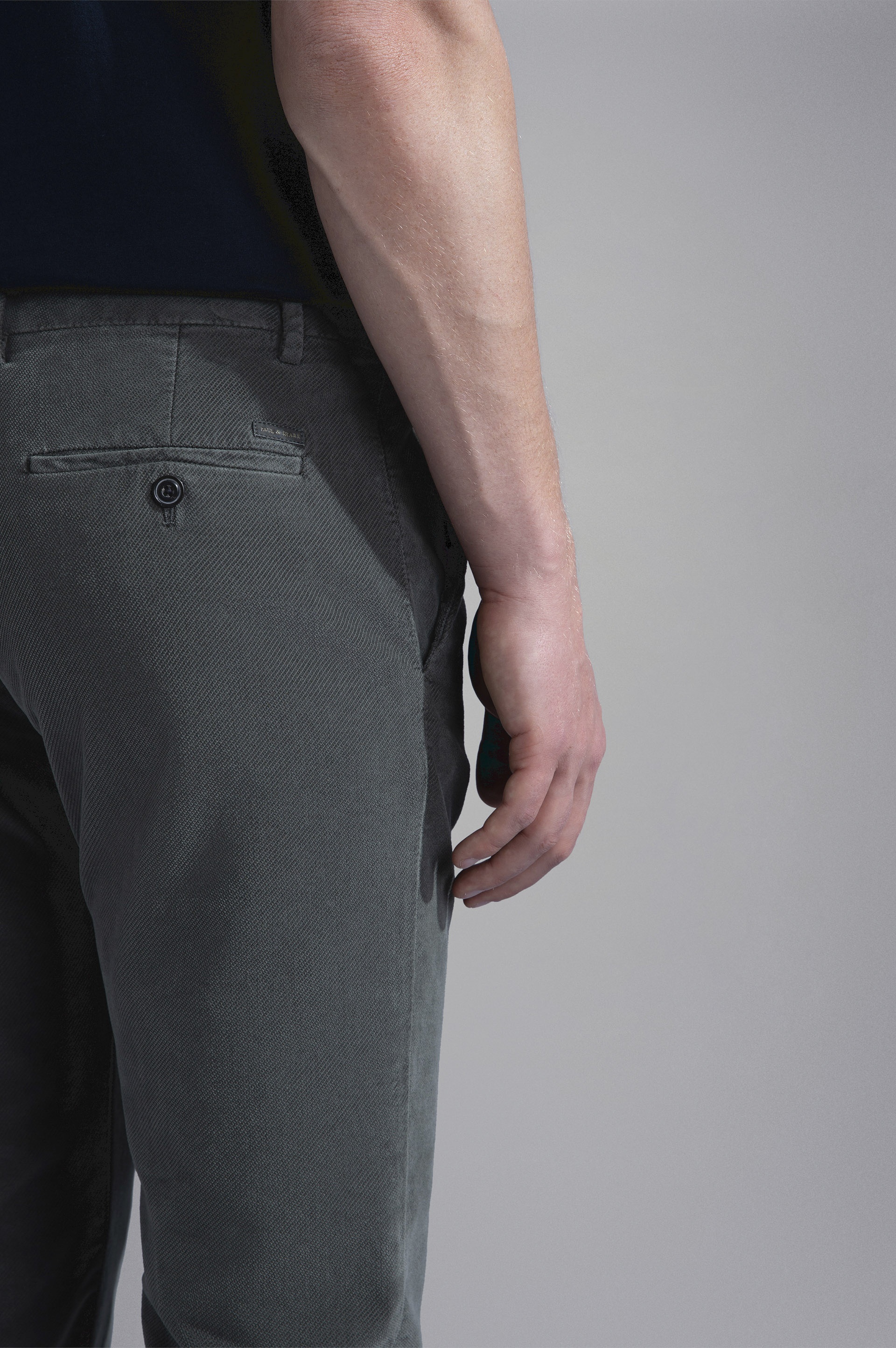 VELVET TWILL CHINO TROUSERS - 4