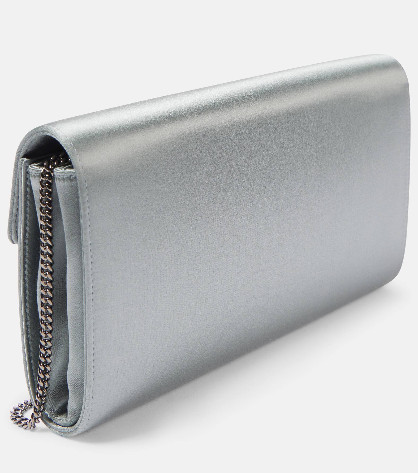 Efflorescence embellished satin clutch - 4