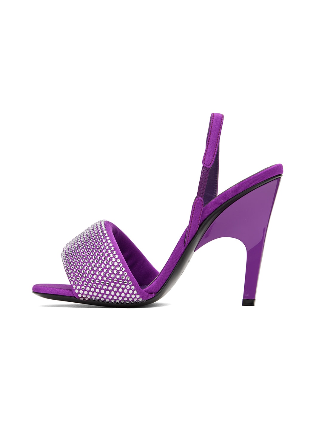 Purple Rem Heeled Sandals - 3