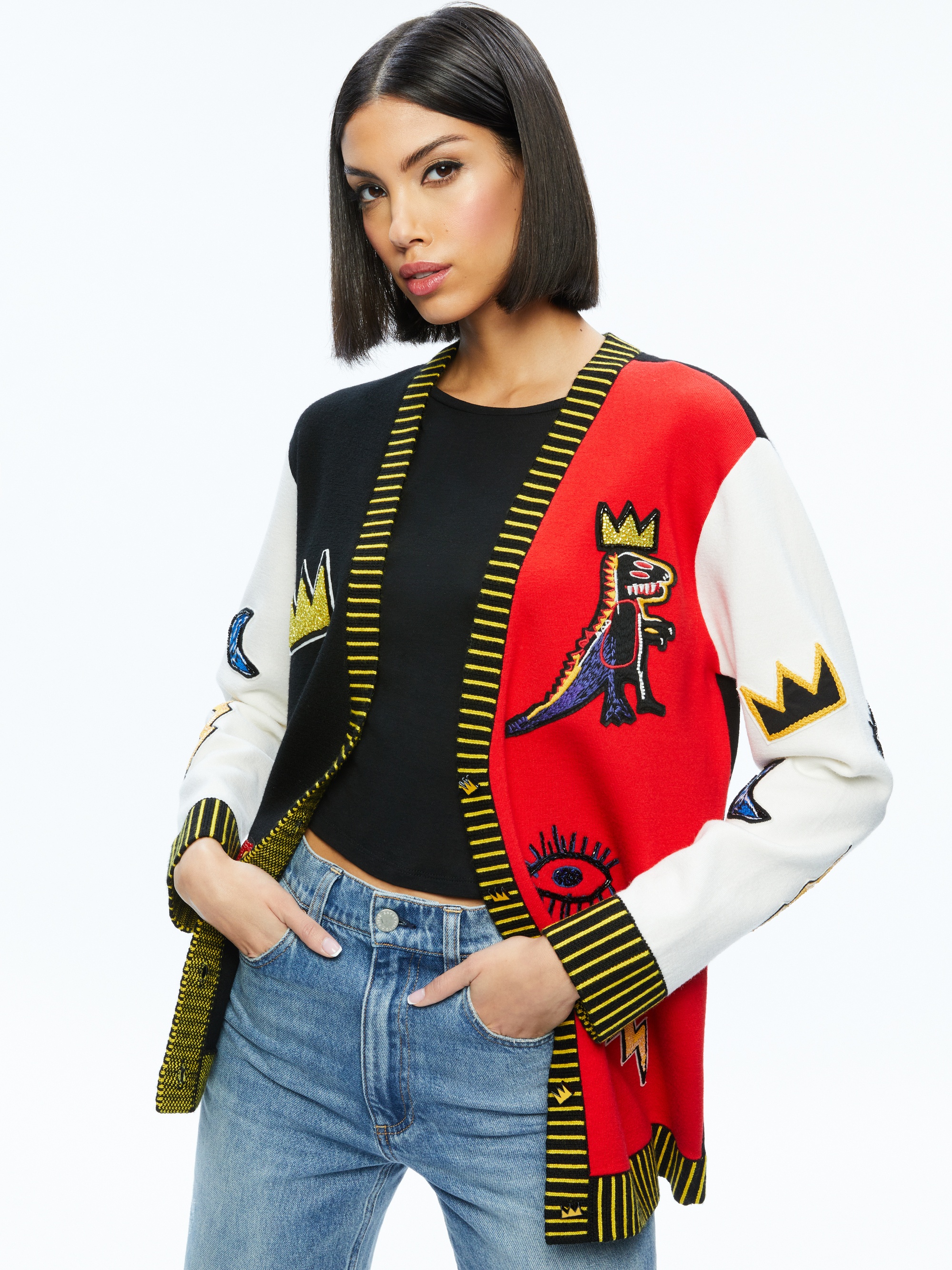 A+O X BASQUIAT BRADFORD CARDIGAN - 1