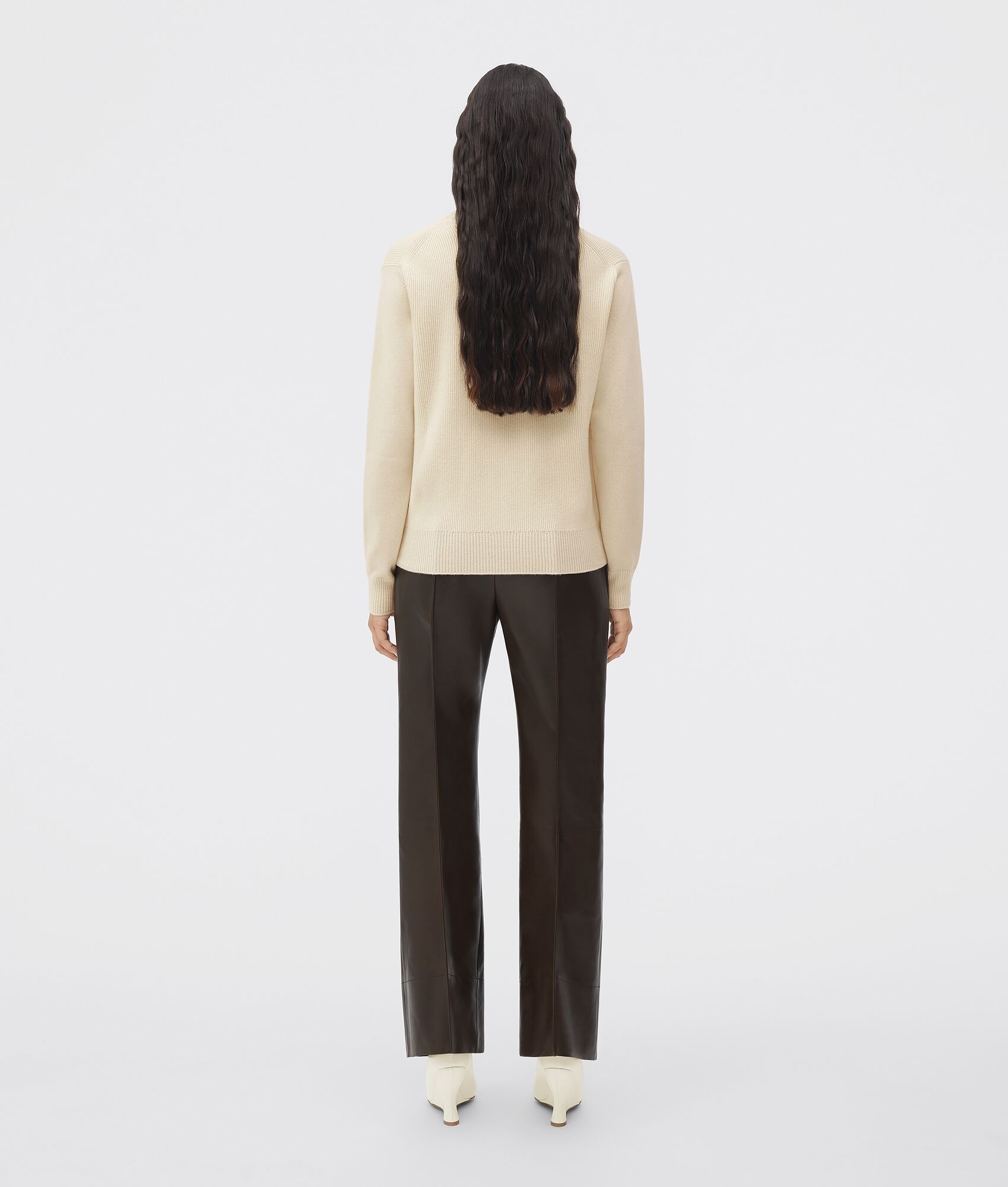 medium weight compact cashmere jumper - 3