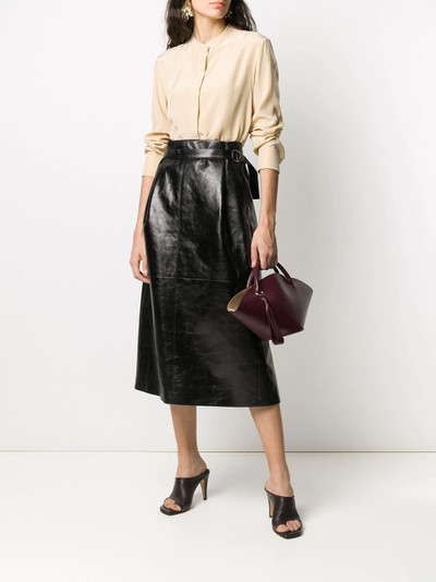 Jil Sander collarless blouse outlook