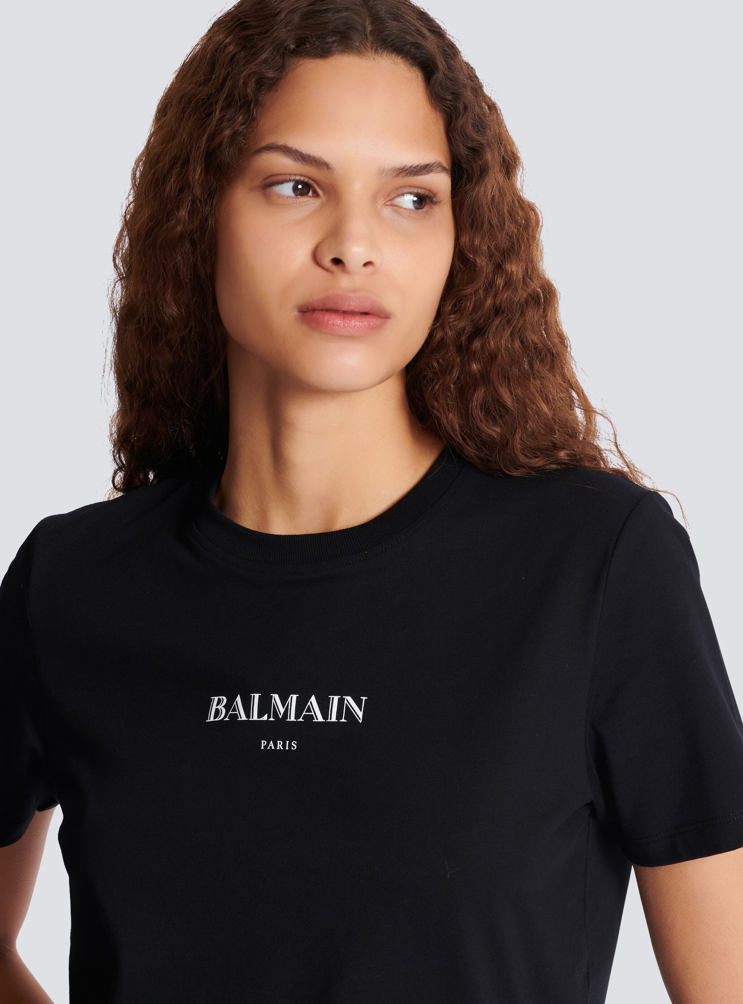 T-shirt with Balmain print - 7