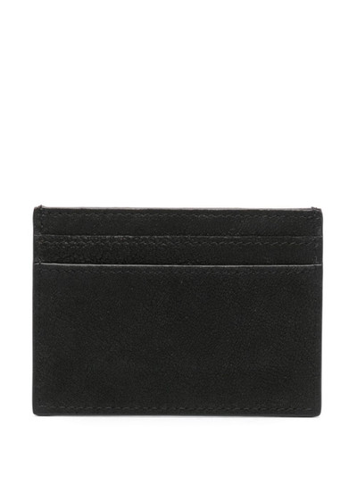 Moschino logo-lettering leather cardholder outlook