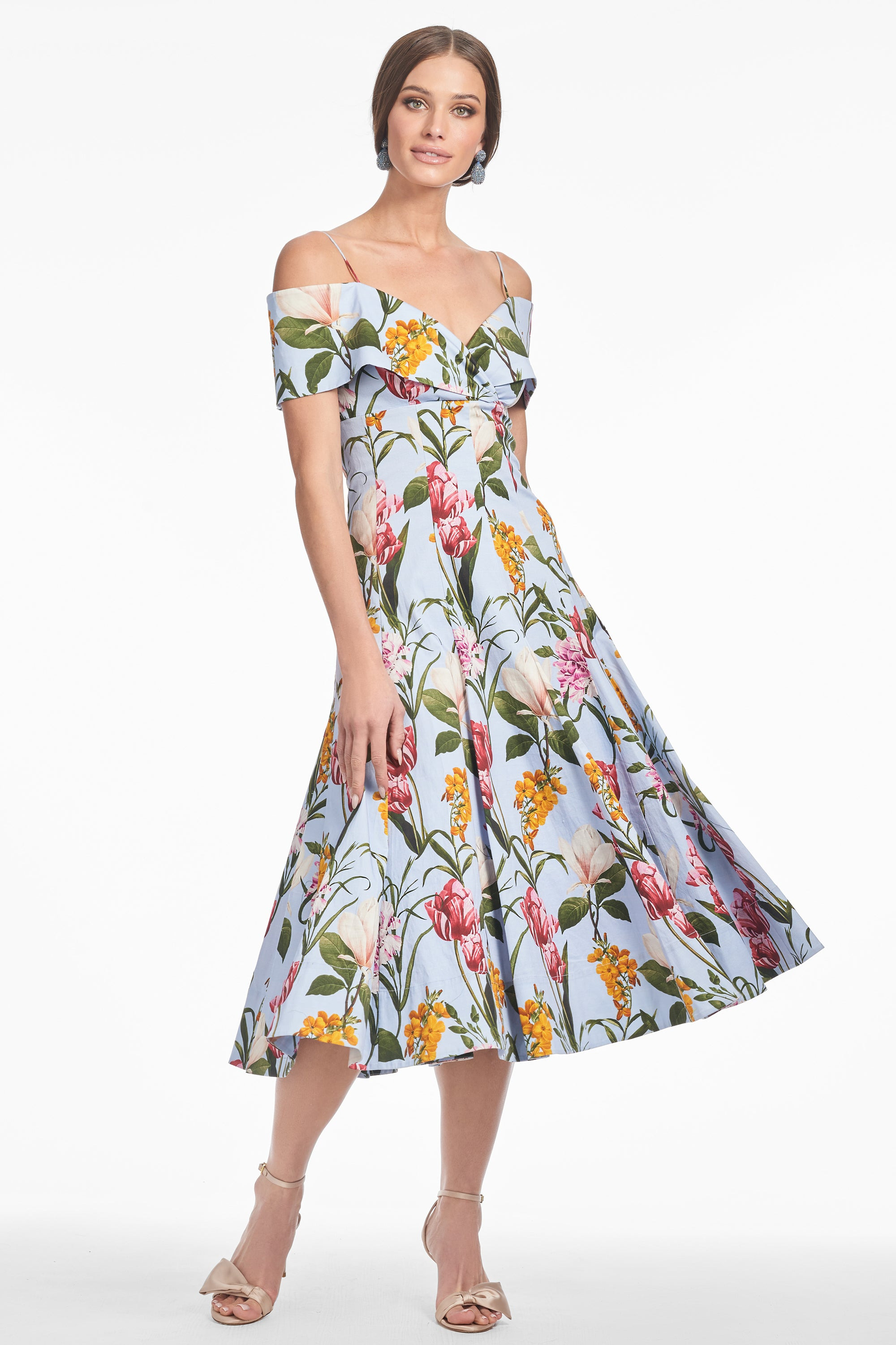 MINNIE DRESS - GLACIAL BLUE BLOSSOMS - 2