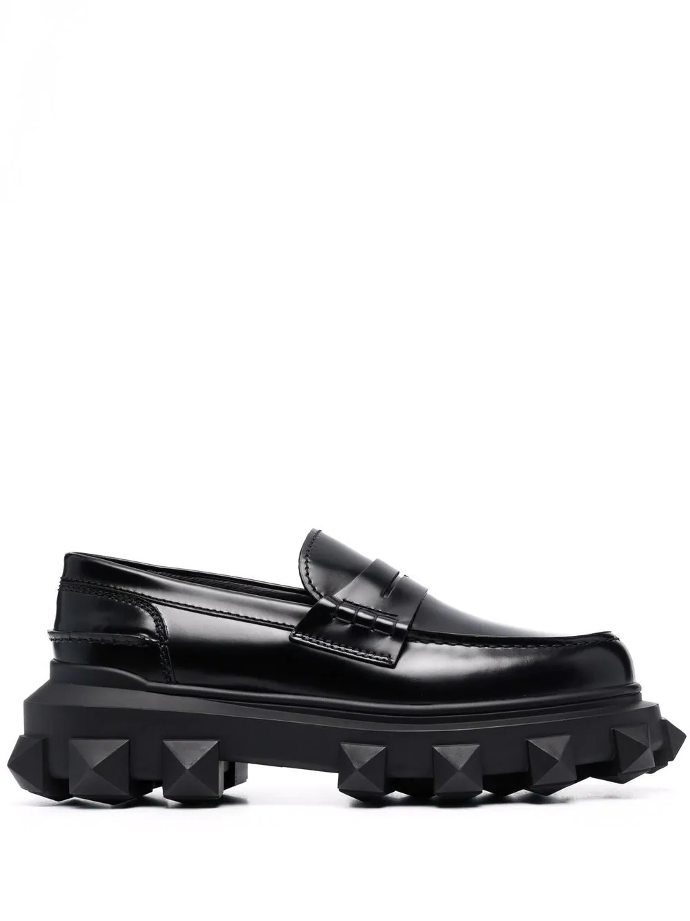 Trackstud leather loafers - 1