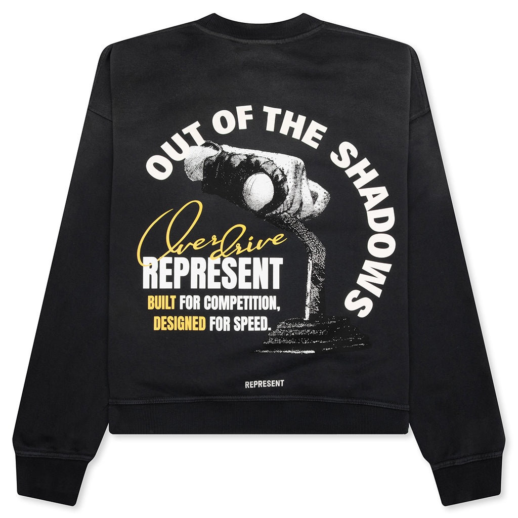 OUT OF THE SHADOWS SWEATSHIRT - STAINED BLACK - 2