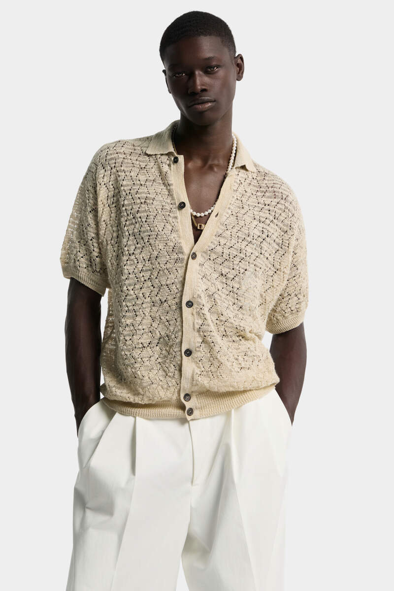 OPEN WORK KNIT CARDIGAN 3