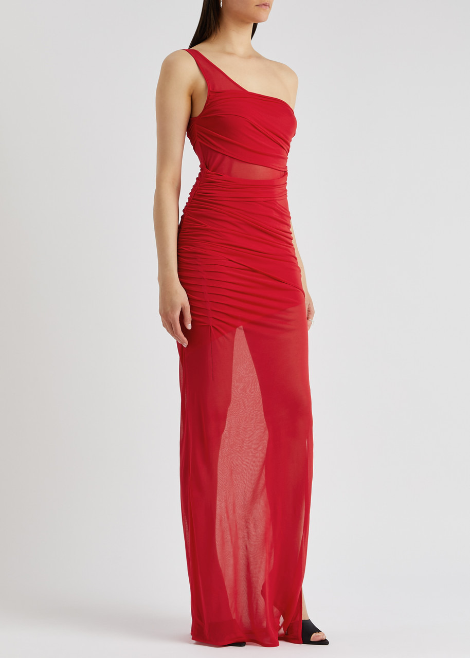 GAUGE81 Moni One-shoulder Tulle Maxi Dress - 3