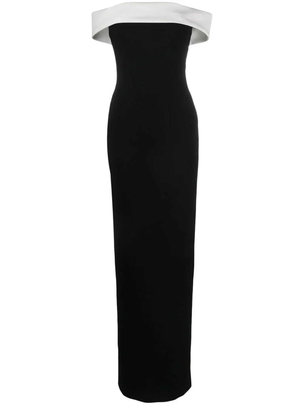 colour-block off-shoulder maxi dress - 1