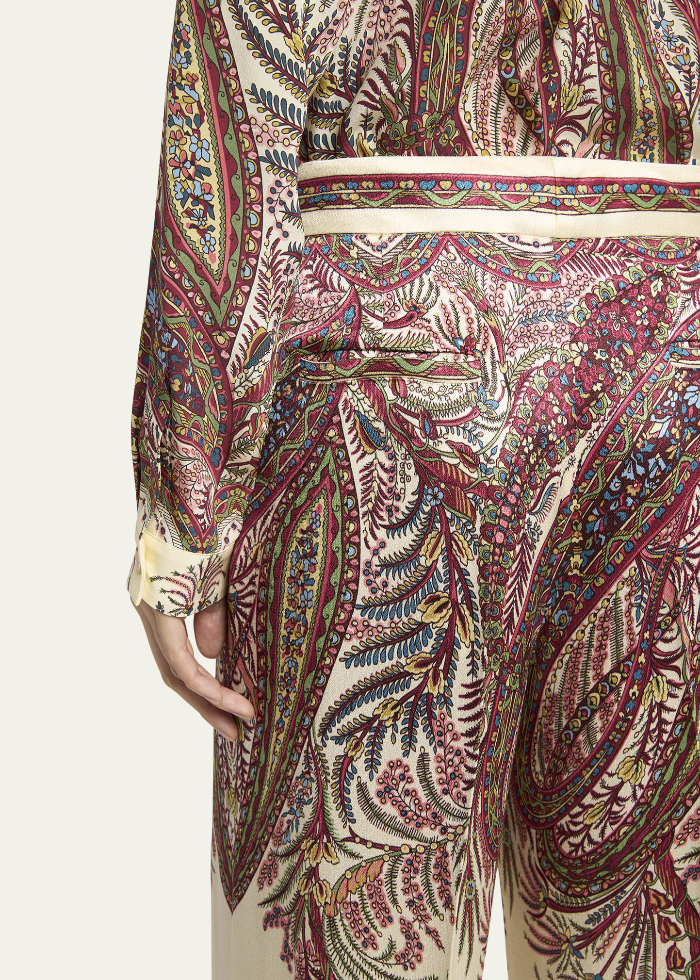 Paisley-Print Pants - 5