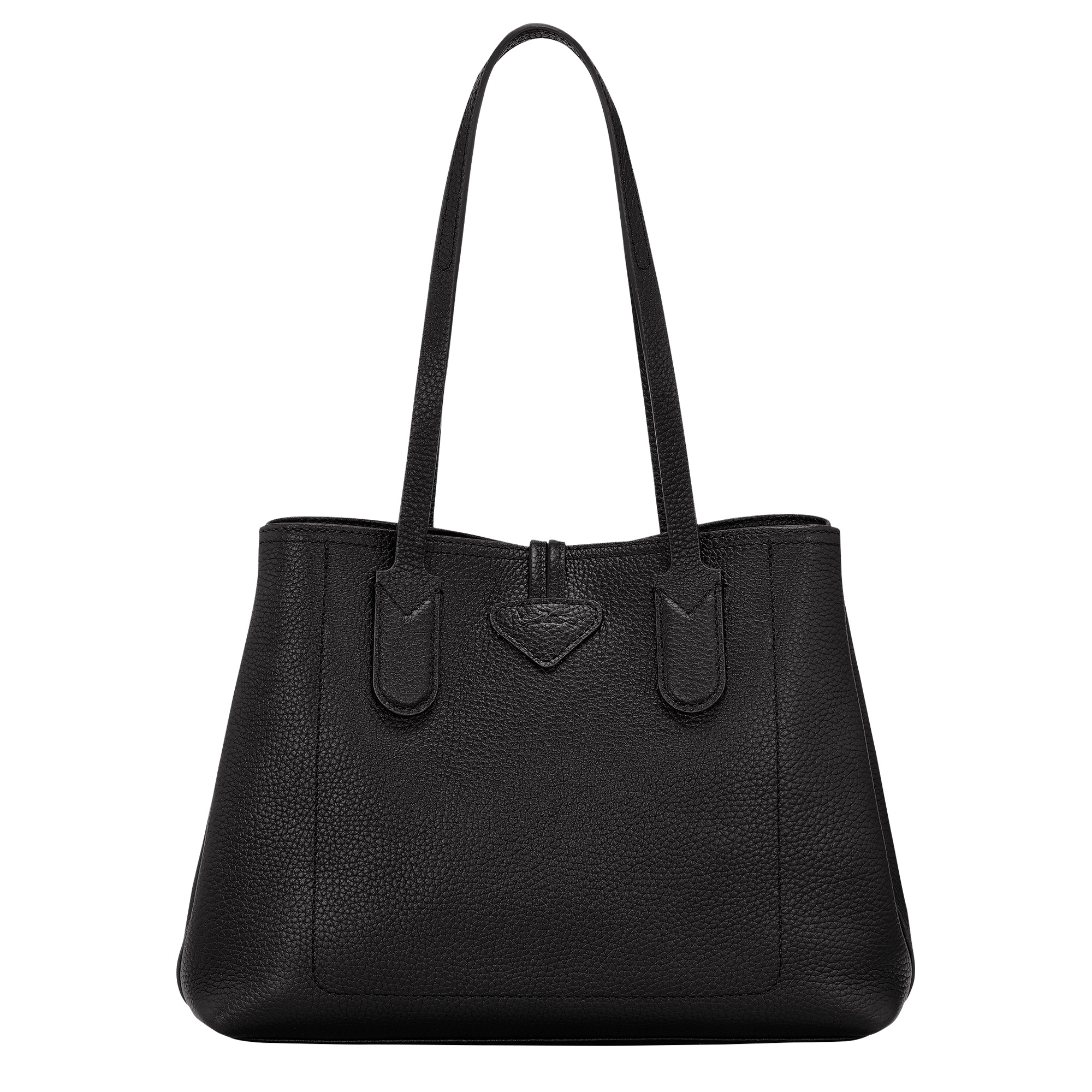 Longchamp Roseau Essential M Tote bag Black - Leather | REVERSIBLE