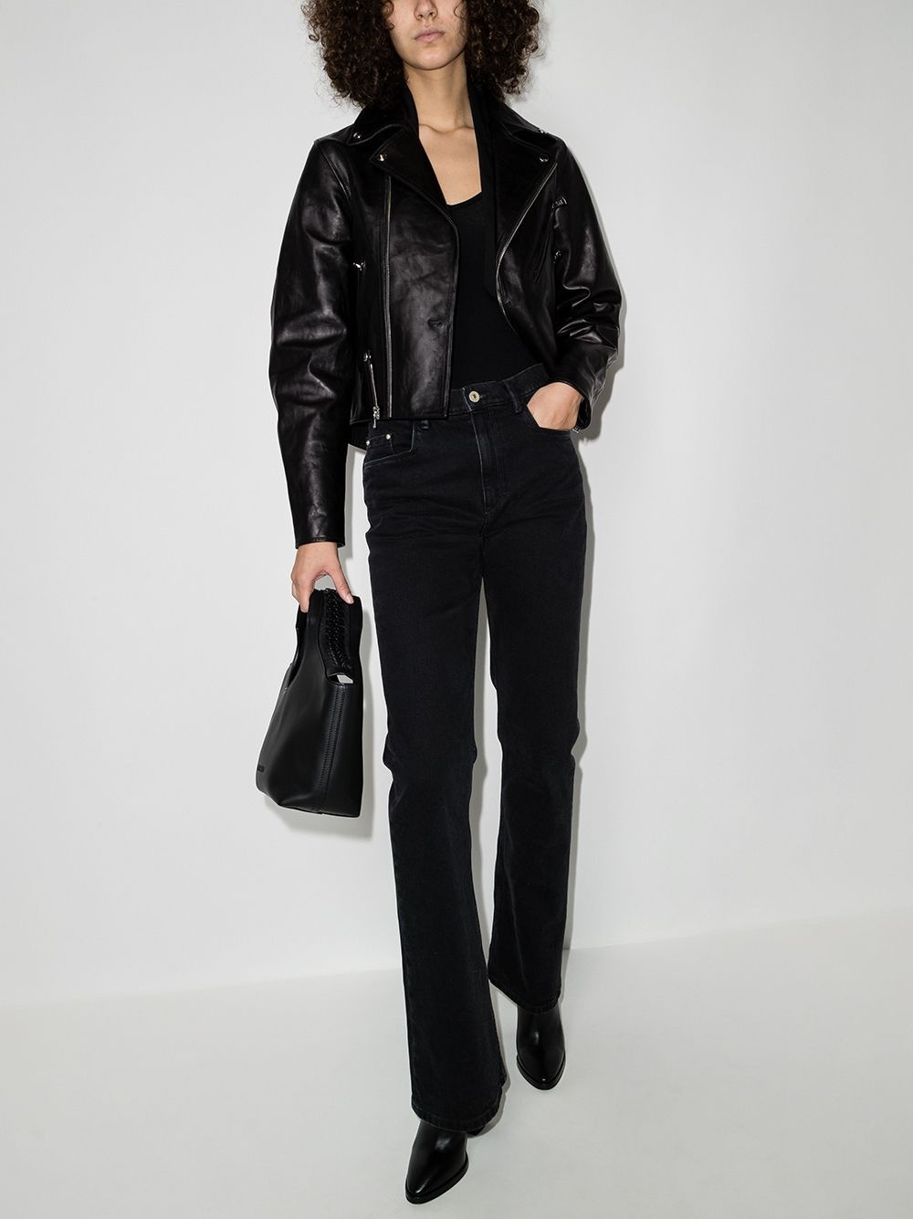 Saige leather biker jacket - 5