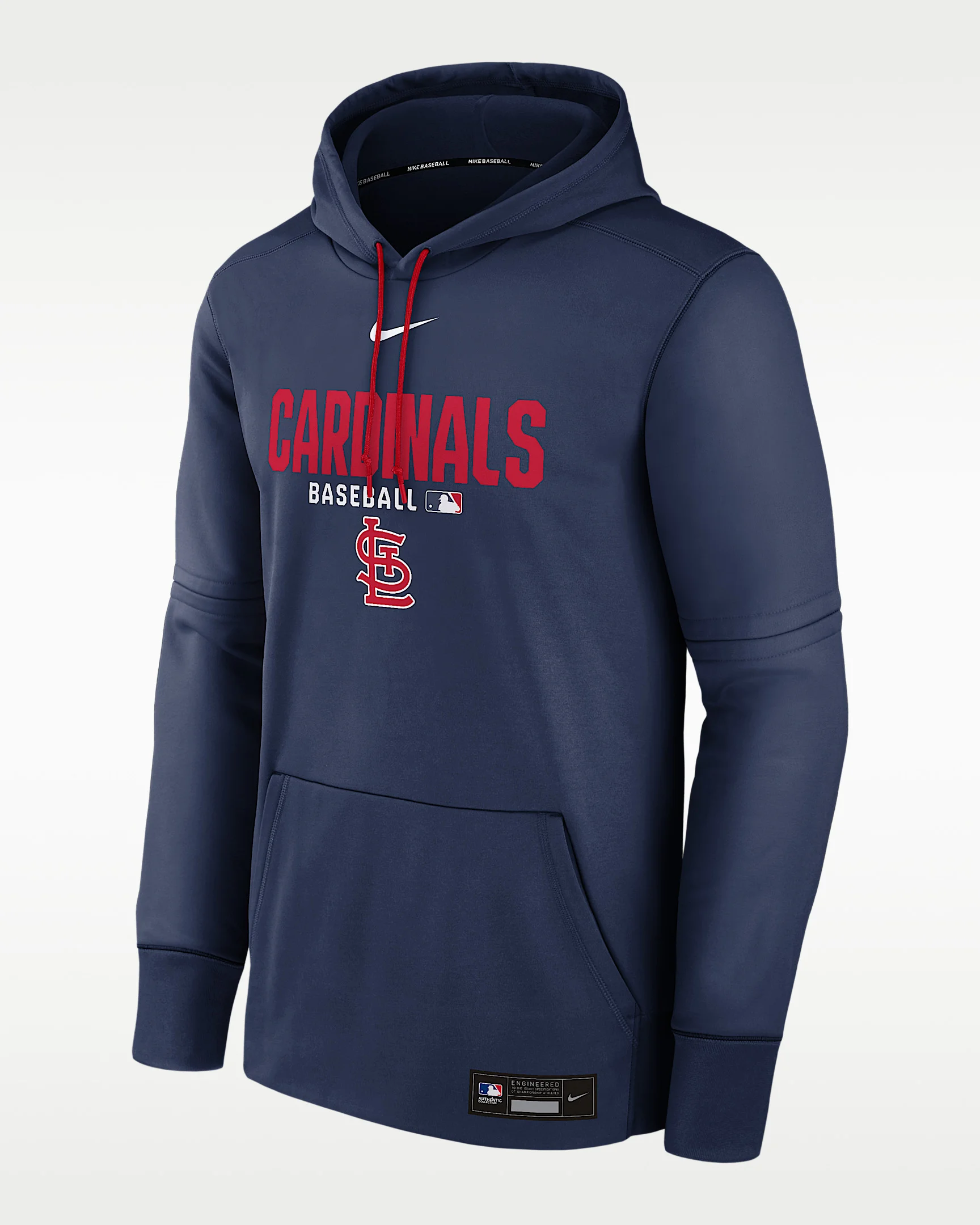 St. Louis Cardinals Authentic Collection Men's Nike Therma MLB Pullover Hoodie - 1