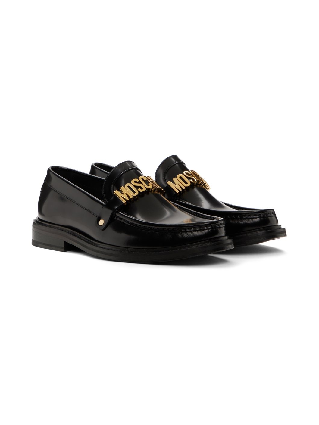 Black 'Moschino' College Loafers - 4