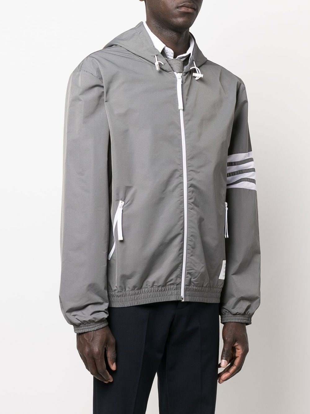 4-Bar stripe hooded jacket - 3