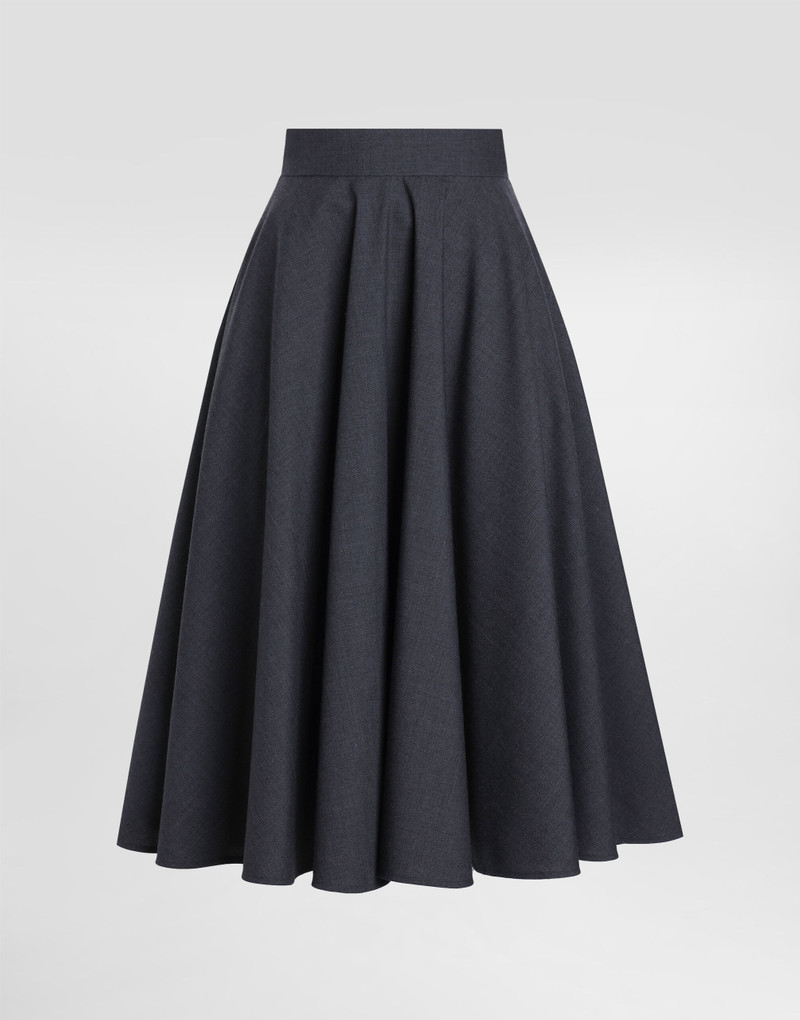 Woolen midi circle skirt 1