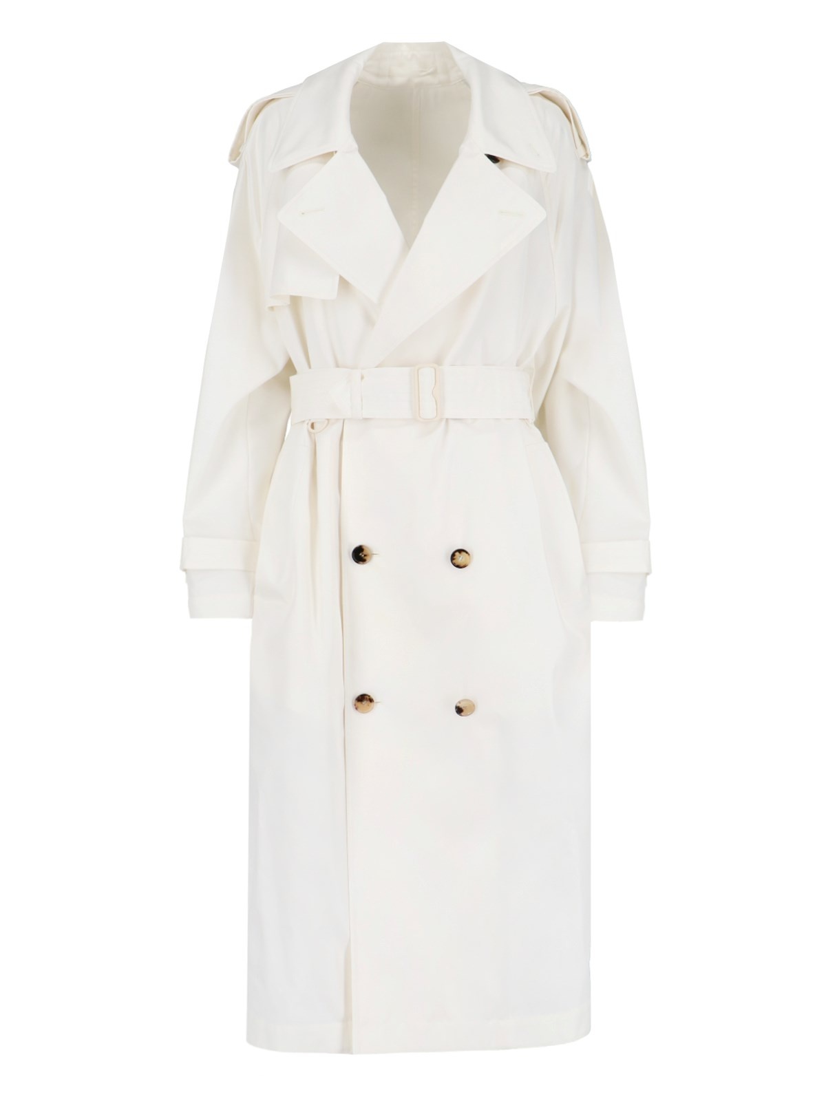 SILK MIDI TRENCH COAT - 1