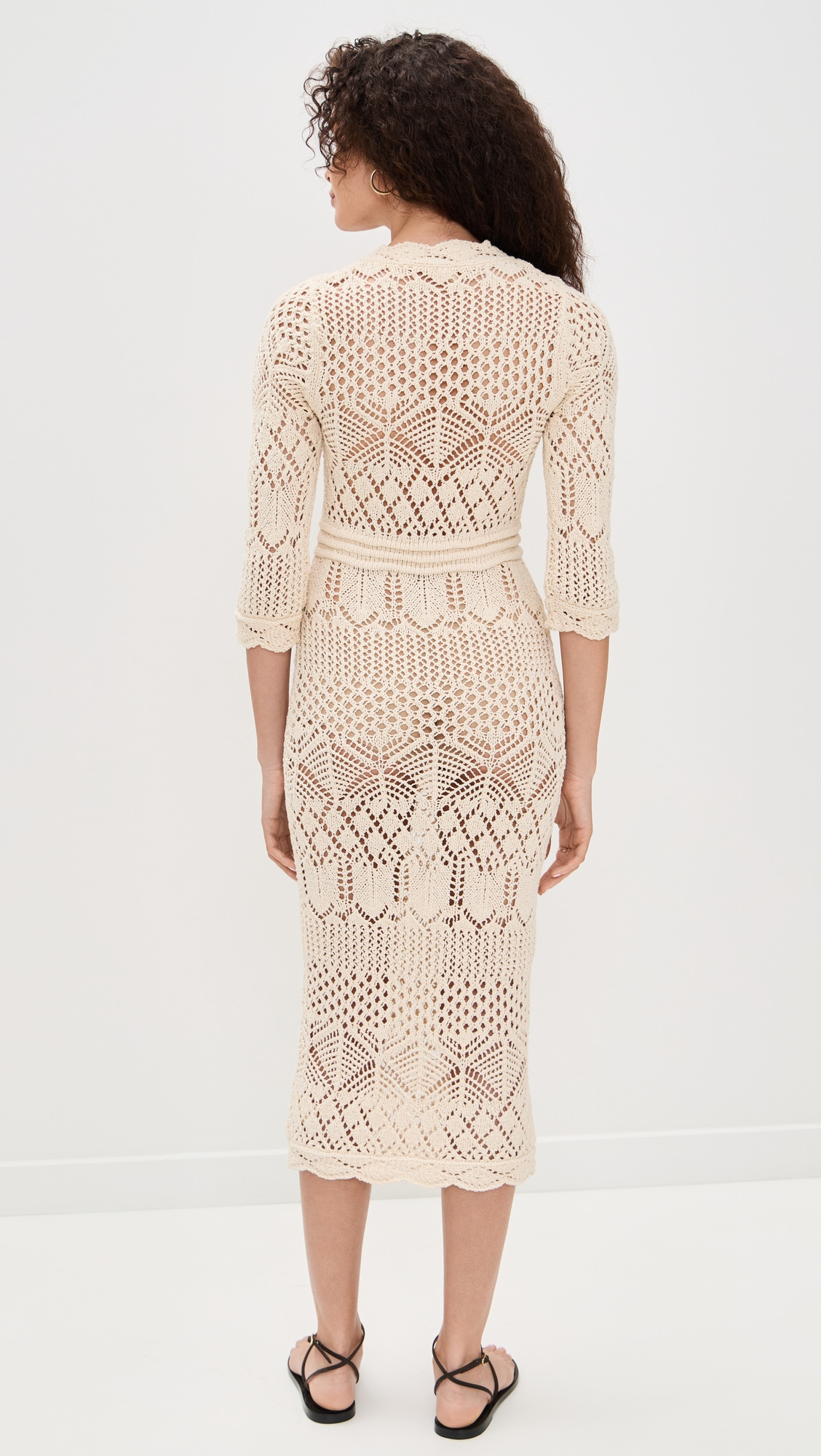 Dovie Mixed Pointelle Dress - 2