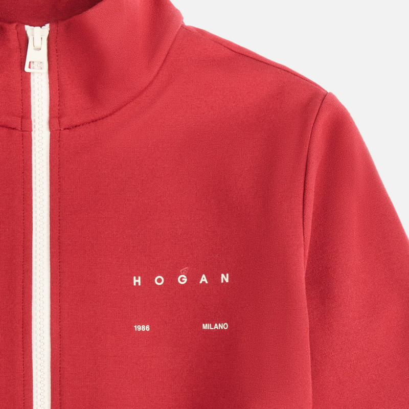 Sweatshirt with zip in stretch jersey 3
