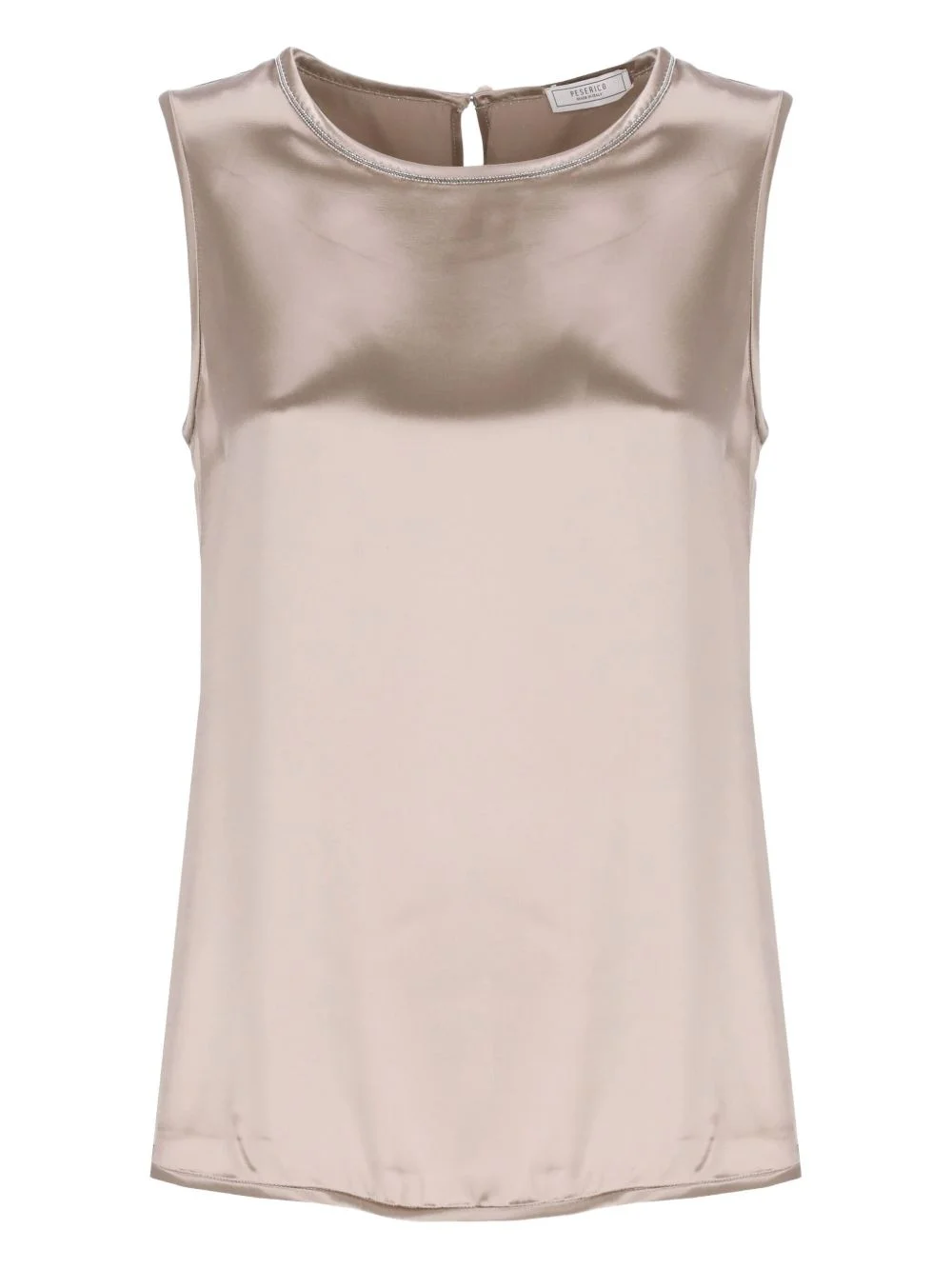 sleeveless satin blouse - 1