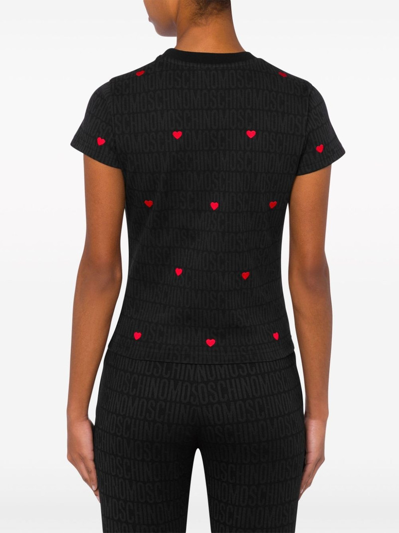 heart-motif short-sleeve T-shirt 3