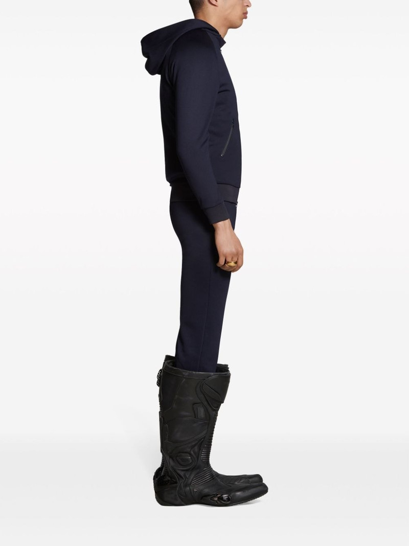 logo-print zip-up hoodie 3