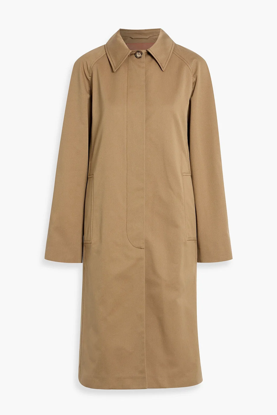 Cotton-blend twill trench coat - 1