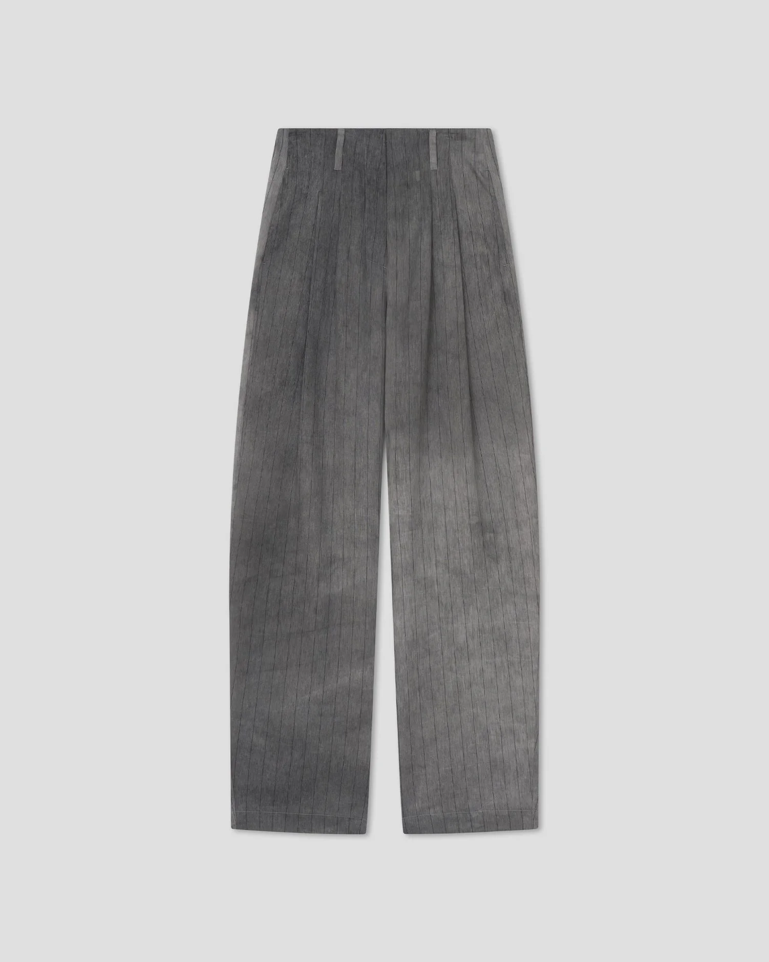 Striped Organza Barrel-Leg Pants - 1