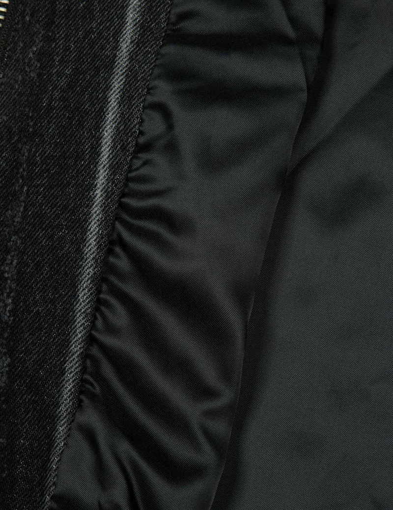 LEATHER LOGO AND SEAGULL APPLIQUÉ REGULAR FIT DENIM MOTO JACKET 14