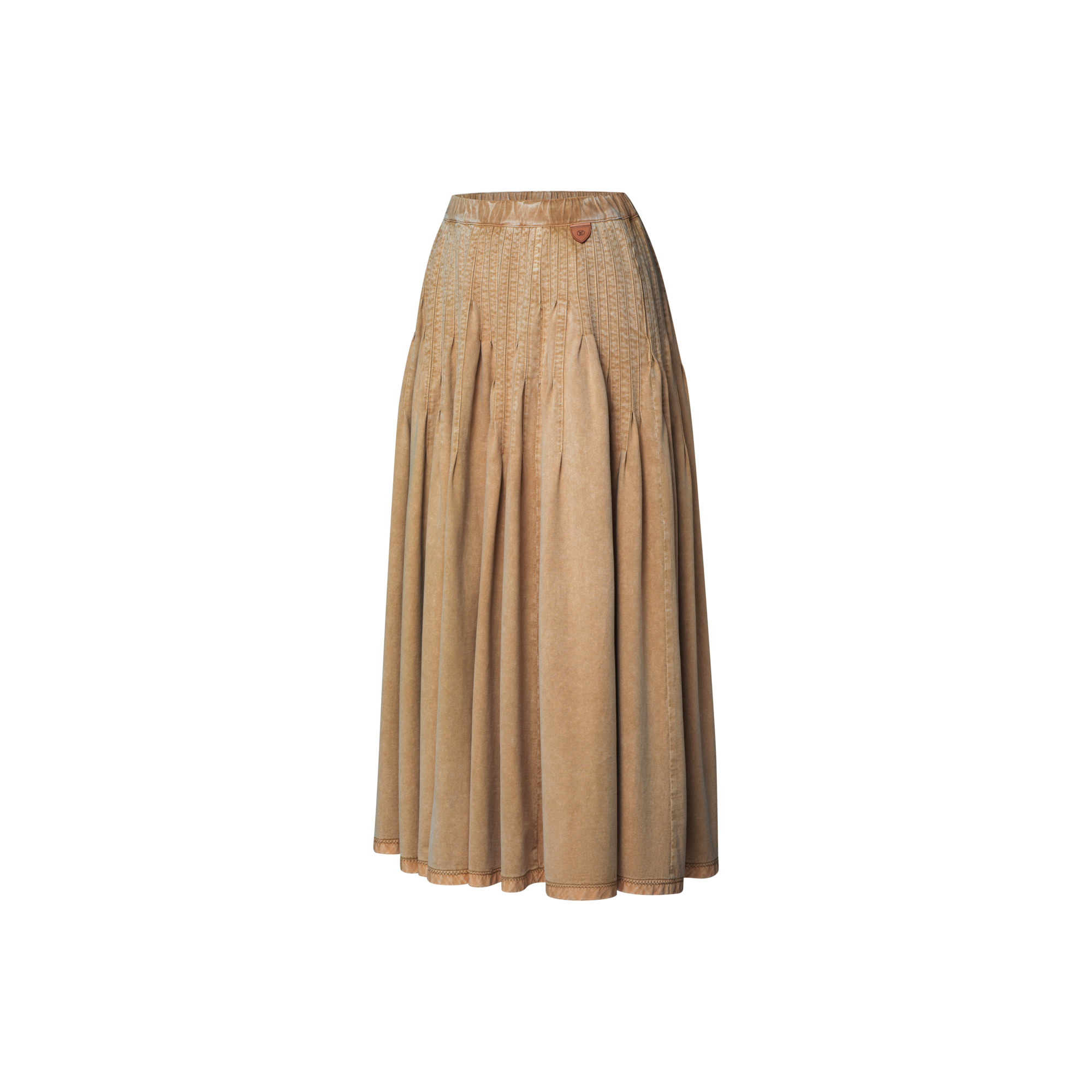Pleated Jersey Maxi Skirt - 2