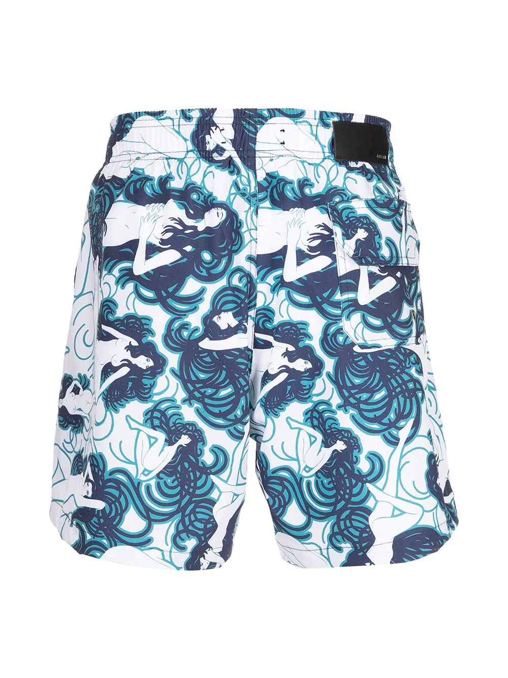 female figure print swim shorts - 2