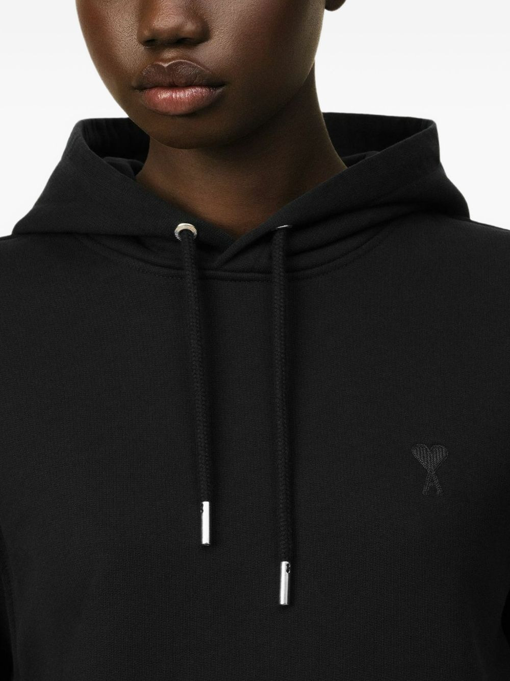 embroidered cotton hoodie - 5