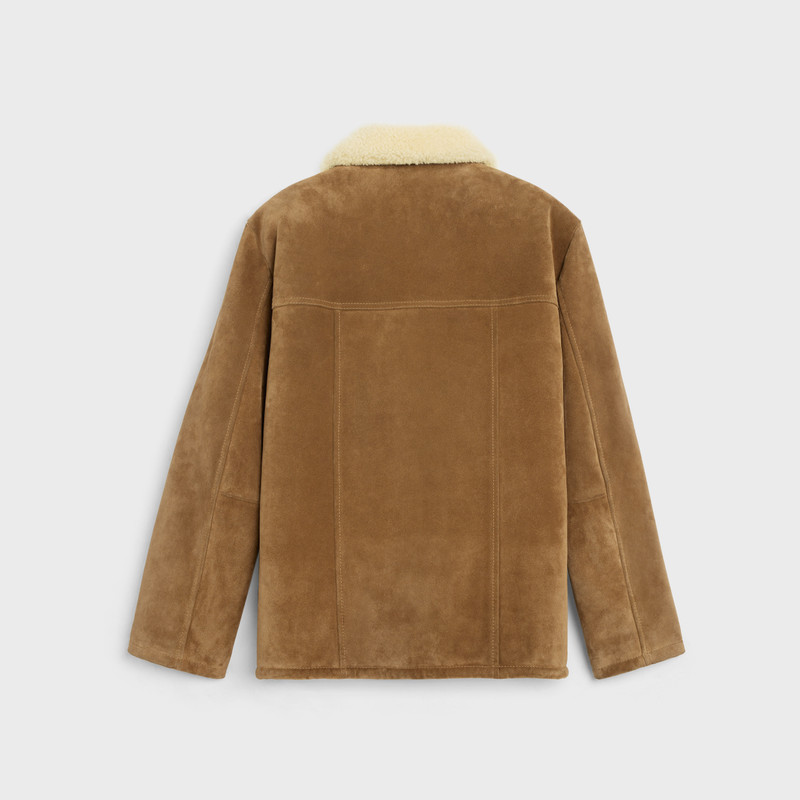CELINE shearling coat in split calfskin outlook