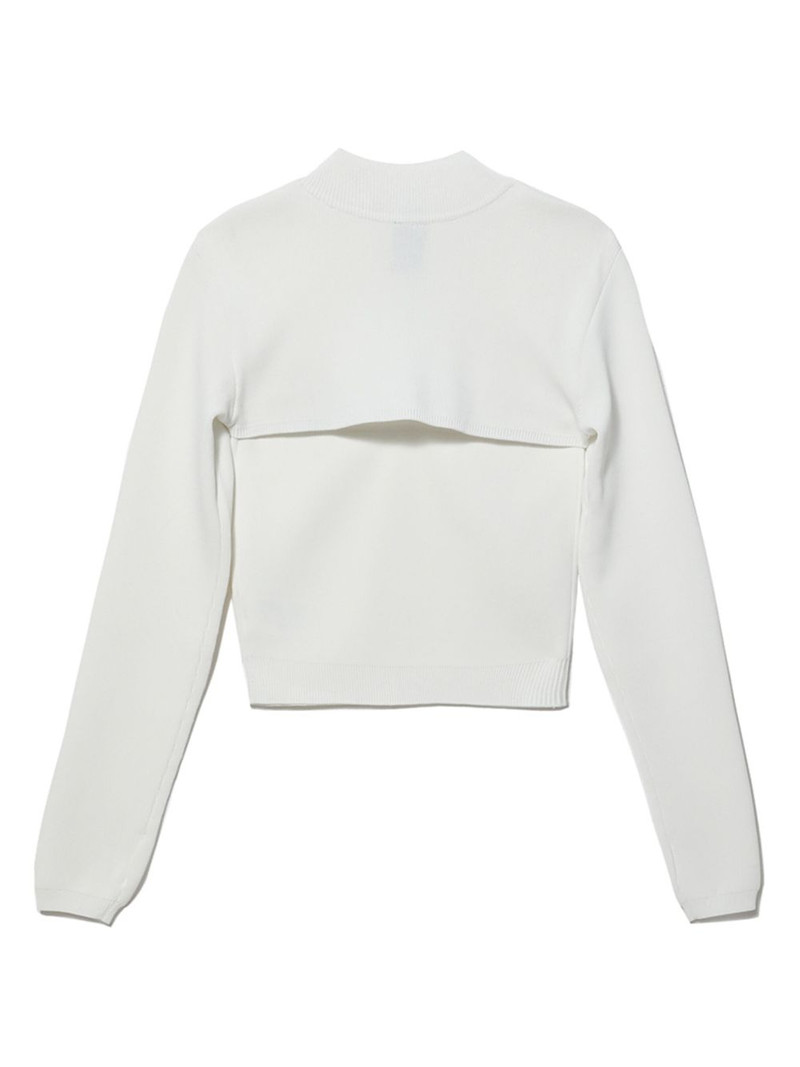 high-neck zipped jumper 6