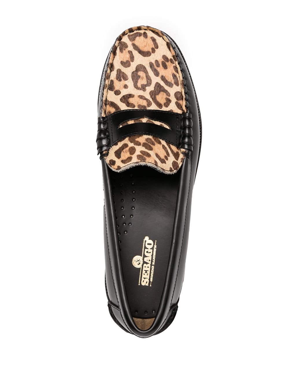 leopard-print loafers - 4