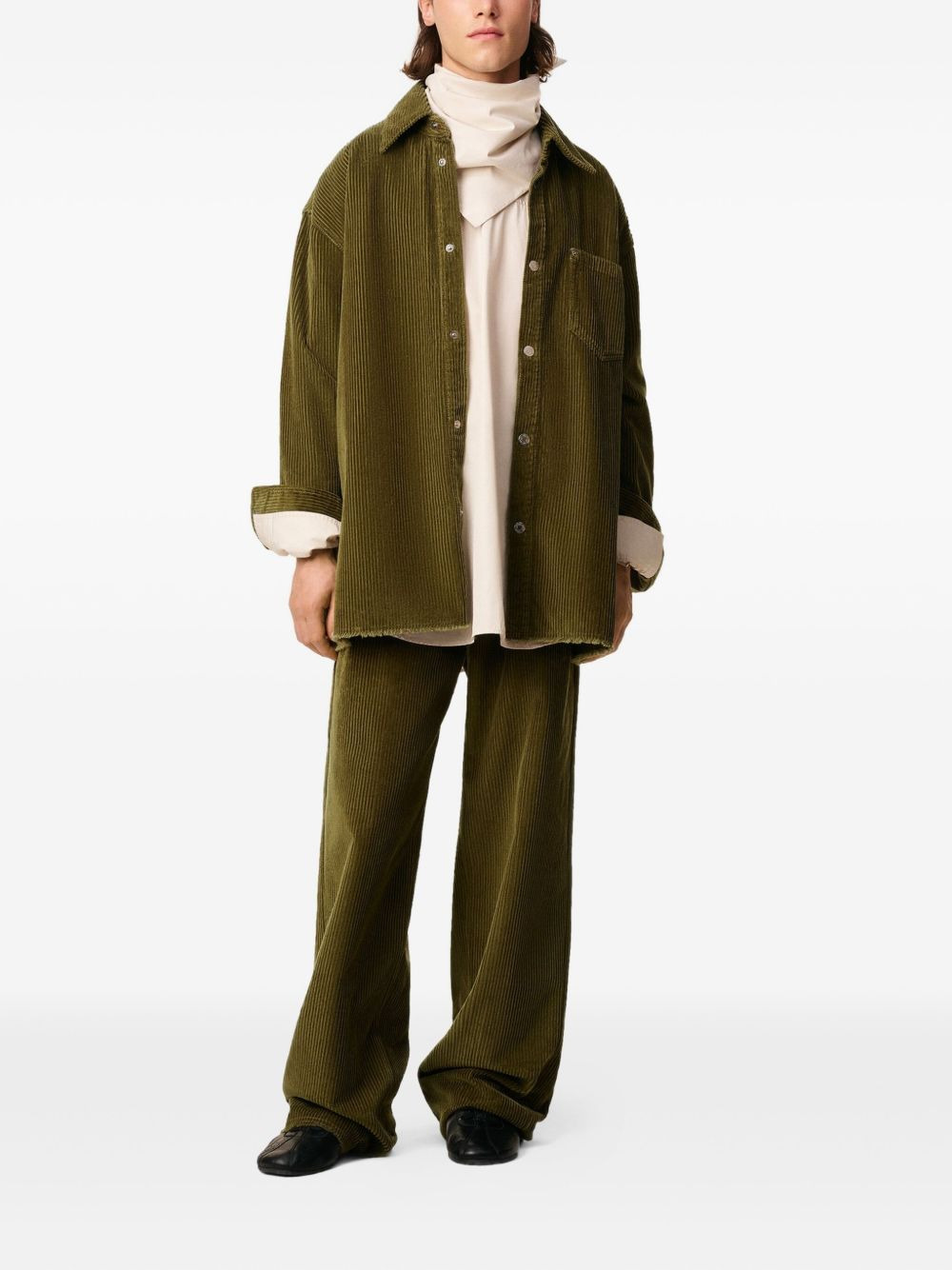 cotton corduroy shirt jacket - 6