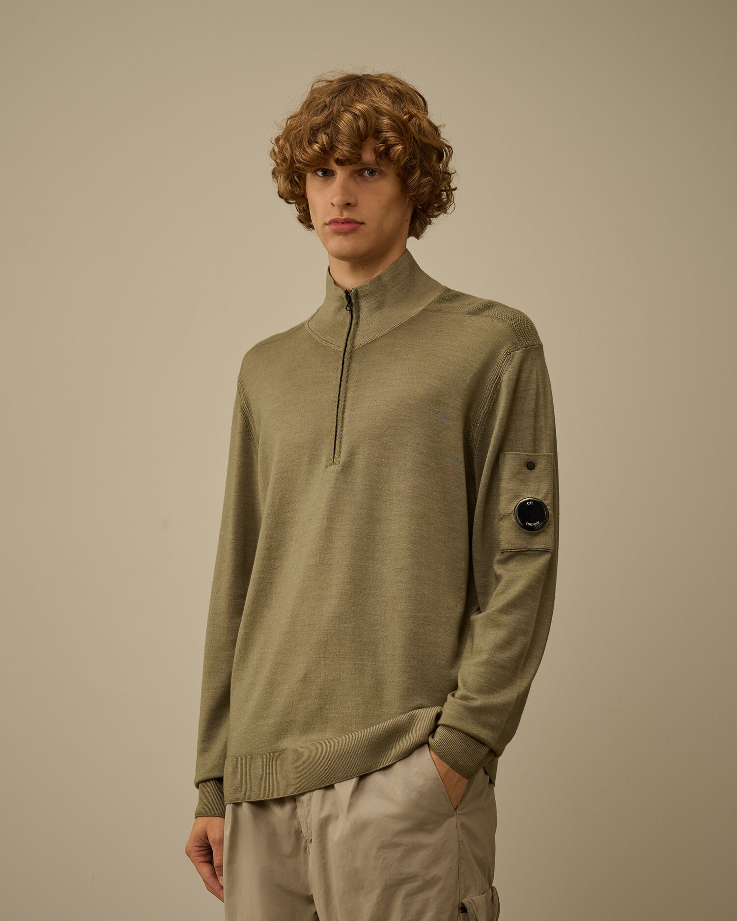 Merino Wool Half Zip Sweater - 3