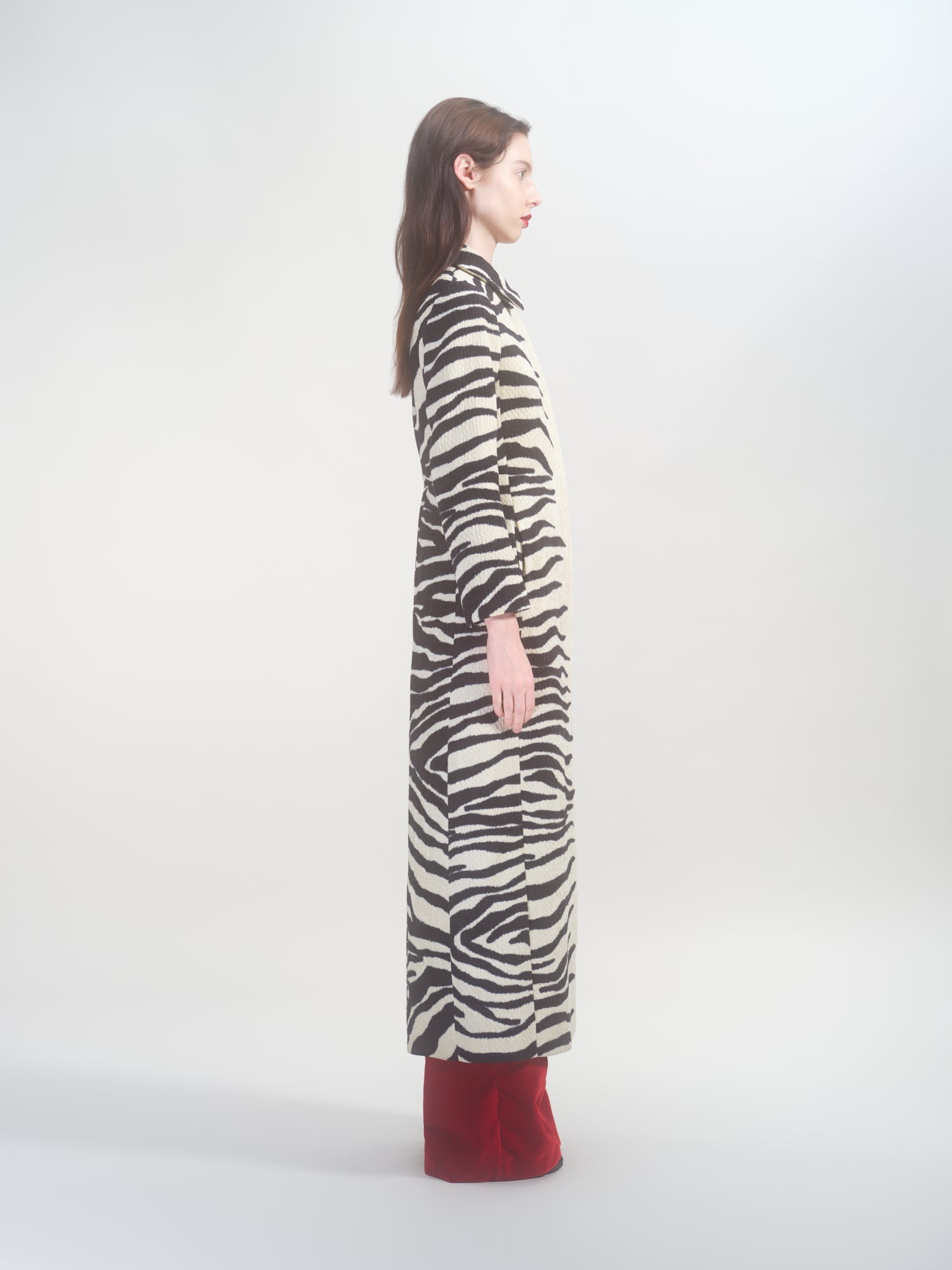 LONG COAT IN JACQUARD - 3
