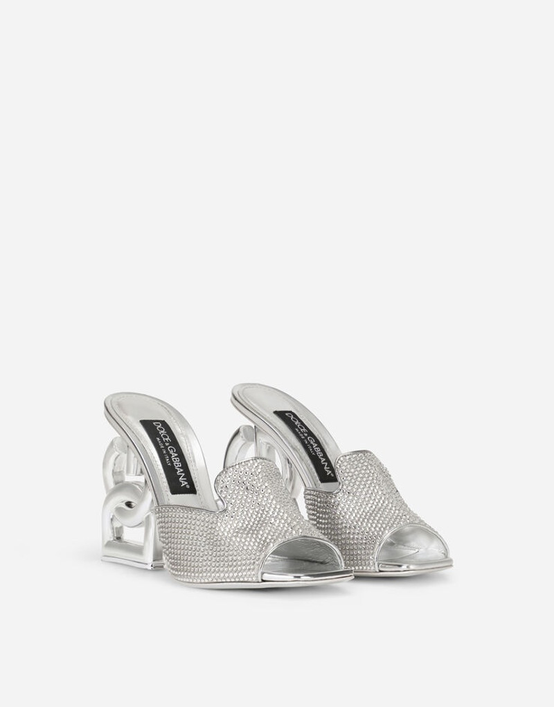 Dolce & Gabbana Mules with fusible rhinestone detailing and 3.5 heel outlook