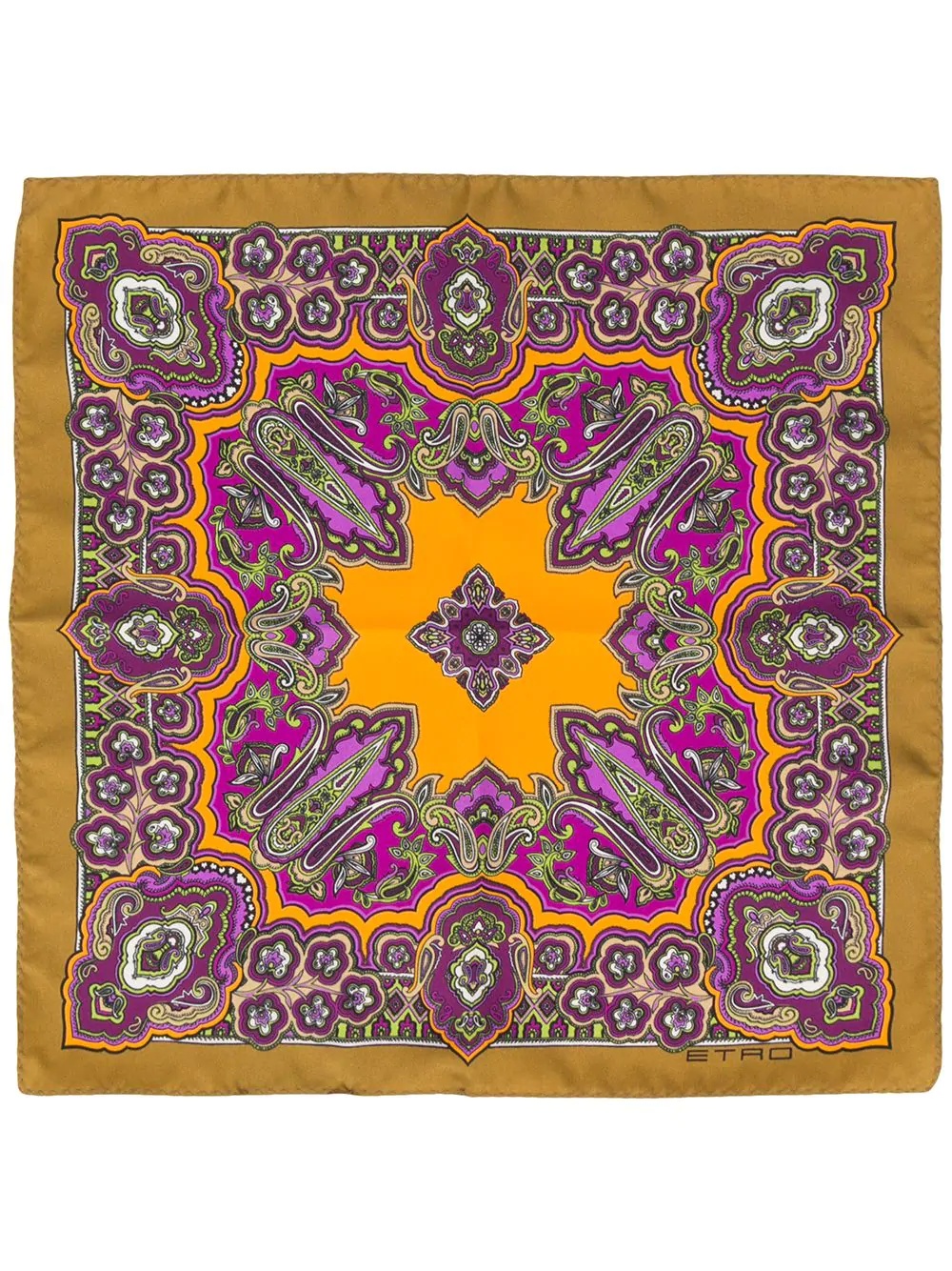 paisley print scarf - 2