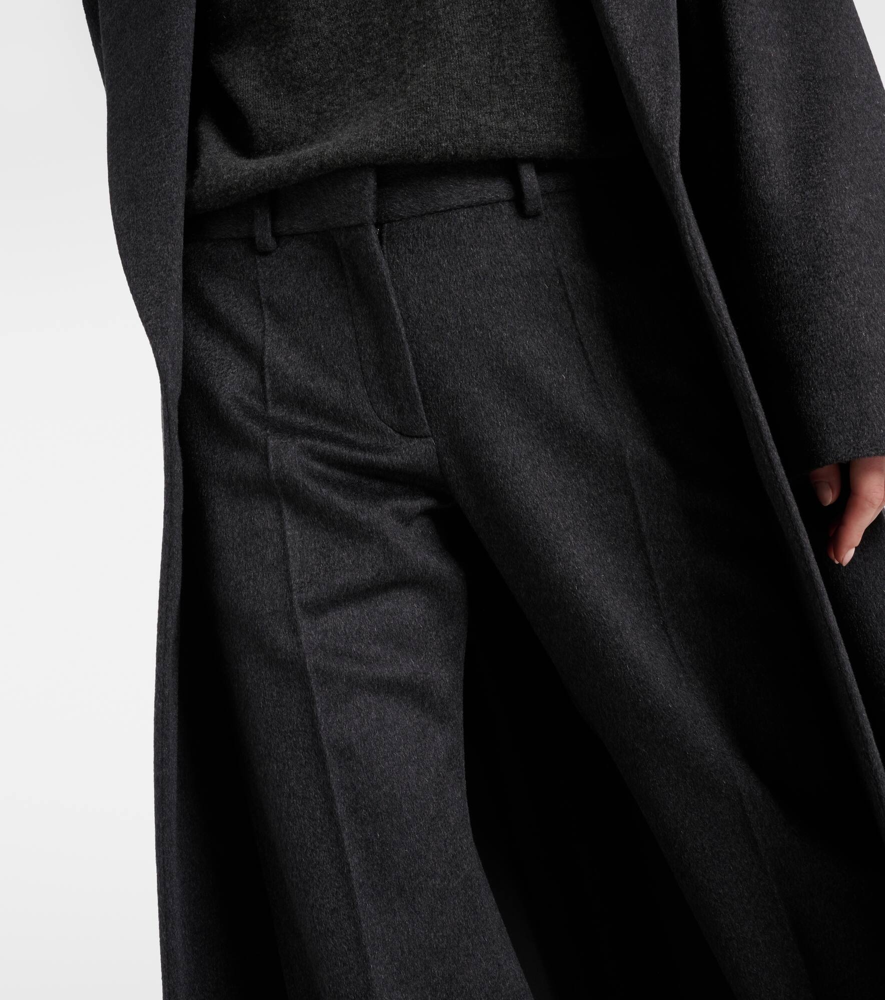 Selvie cashmere straight pants - 4