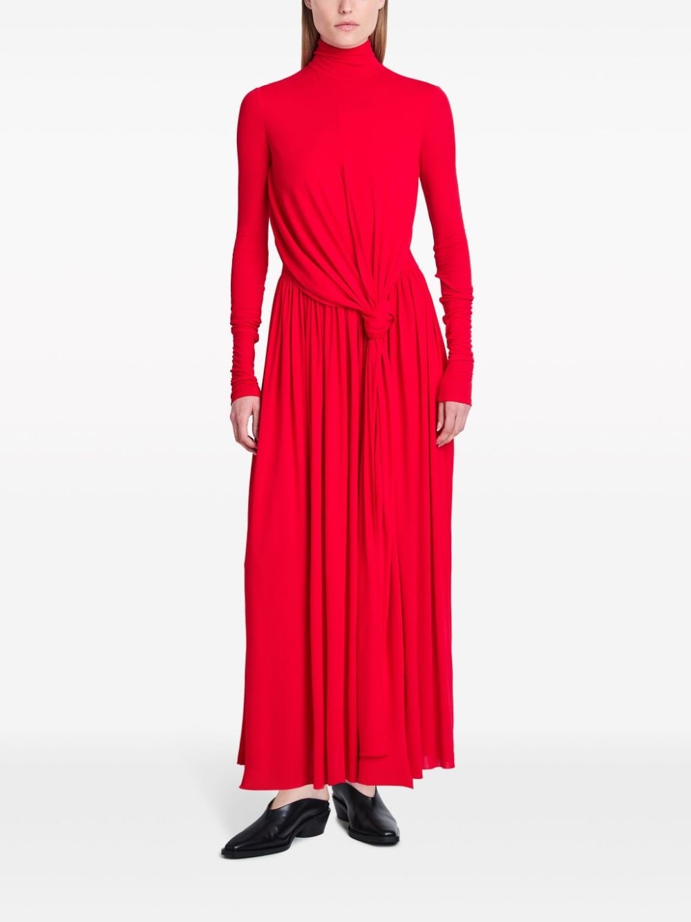 crepe jersey wrap maxi dress - 2