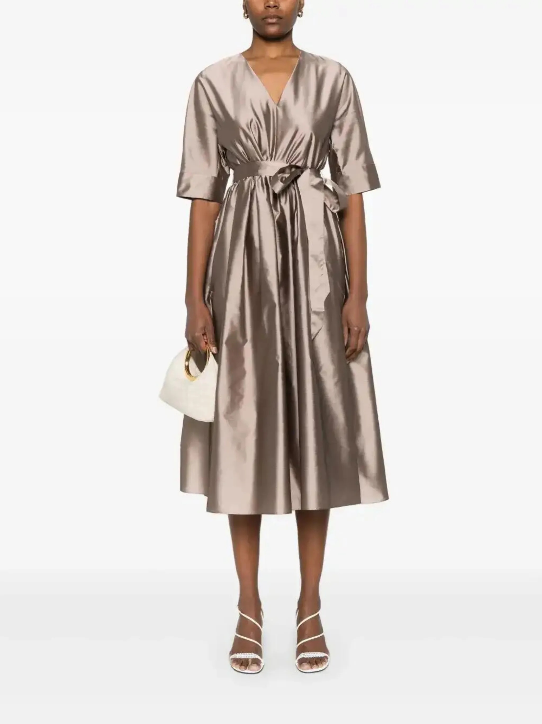 ワンピース S Max Mara VIOLA Long silk organza dress 9221065306001-b-viola.jpg