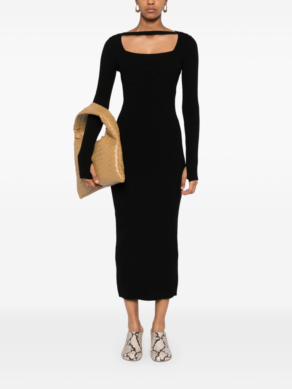 corset ribbed maxi dress - 2